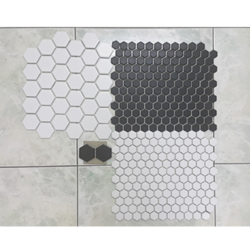 KUDA LAUT: Kuda Laut Mosaic HEX-1022 Hexagon 2.5cm Black - small 2